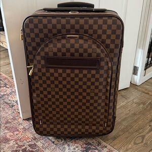 Louis Vuitton Brown Damier Ebene Checked Rolling Carry-On